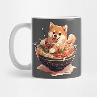 shiba inu ramen Mug